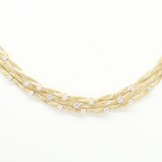 Picture of 14k Yellow Gold Diamond Necklace