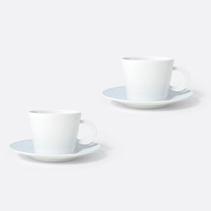 Picture of New Set of 2 Tea Cups & Saucers 4.5 oz