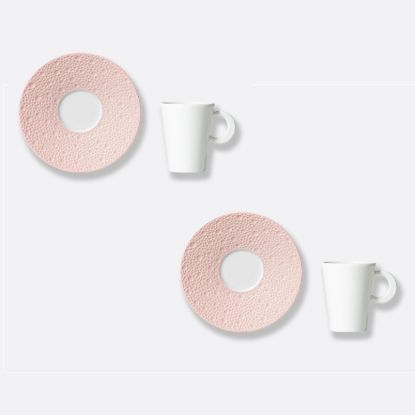 Picture of New Set of 2 Espresso Cups & Saucers 2 oz