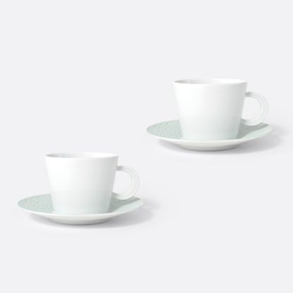 Picture of New Set of 2 Tea Cups & Saucers 4.5 oz