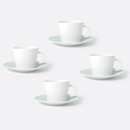 Picture of New Set of 4 Tea Cups & Saucers 4.5 oz