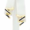 Picture of 14k Yellow Gold Sapphire Earrings