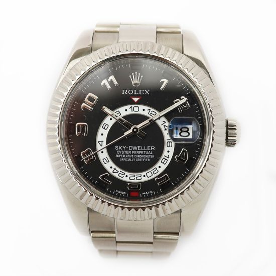 Picture of Rolex 18k White Gold & Stainless Steel Men's Sky Dweller Watch
