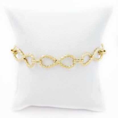 Picture of 14k Yellow Gold Infinity Link Bracelet